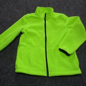 Place Full Zip Jacket Children Size 7/8 Bright Yellow/Lime Front Pockets